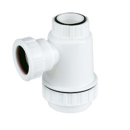 FloPlast Fixed 32mm Sink Shallow Bottle Trap