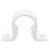 FloPlast Push-Fit Pipe Clips White 32mm 10 Pack