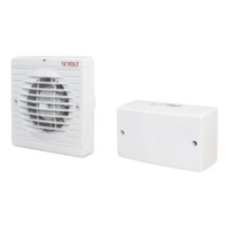 Manrose XF100LVT/SC 100mm (4") Axial Bathroom Extractor Fan with Timer White 240V