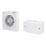 Manrose XF100LVT/SC 100mm (4") Axial Bathroom Extractor Fan with Timer White 240V