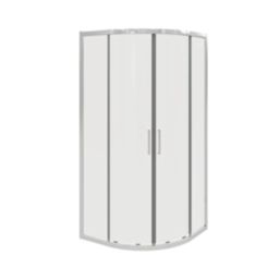 Fit Quick Framed Quadrant Shower Enclosure  Chrome 900mm x 900mm x 1850mm