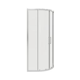 Fit Quick Framed Quadrant Shower Enclosure  Chrome 900mm x 900mm x 1850mm