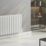 Reina Elips Double 600mm x 960mm 3831BTU White Horizontal Designer Radiator