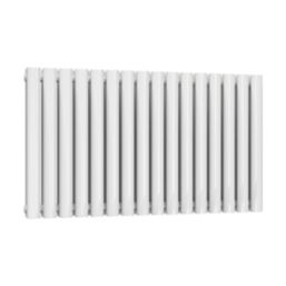 Reina Elips Double 600mm x 960mm 3831BTU White Horizontal Designer Radiator