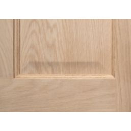 Unfinished Oak Wooden 4-Panel Internal Fire Victorian-Style Door 1981mm x 838mm