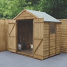 Forest  7' x 5' (Nominal) Apex Overlap Timber Shed with Base