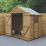 Forest  7' x 5' (Nominal) Apex Overlap Timber Shed with Base
