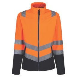 Regatta Pro Hi Vis 2-Layer Shell Jacket Orange / Navy 2X Large 54" Chest