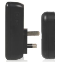 Byron DBY-22532BS Plug-In Wireless Door Chime Black
