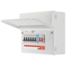 British General  9-Module 6-Way Populated High Integrity Main Switch Consumer Unit with SPD