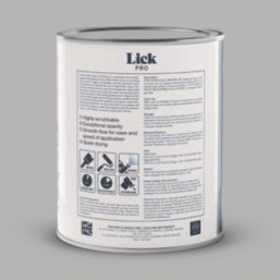 LickPro Max+ 1Ltr Grey BS 00 A 05 Matt Emulsion  Paint