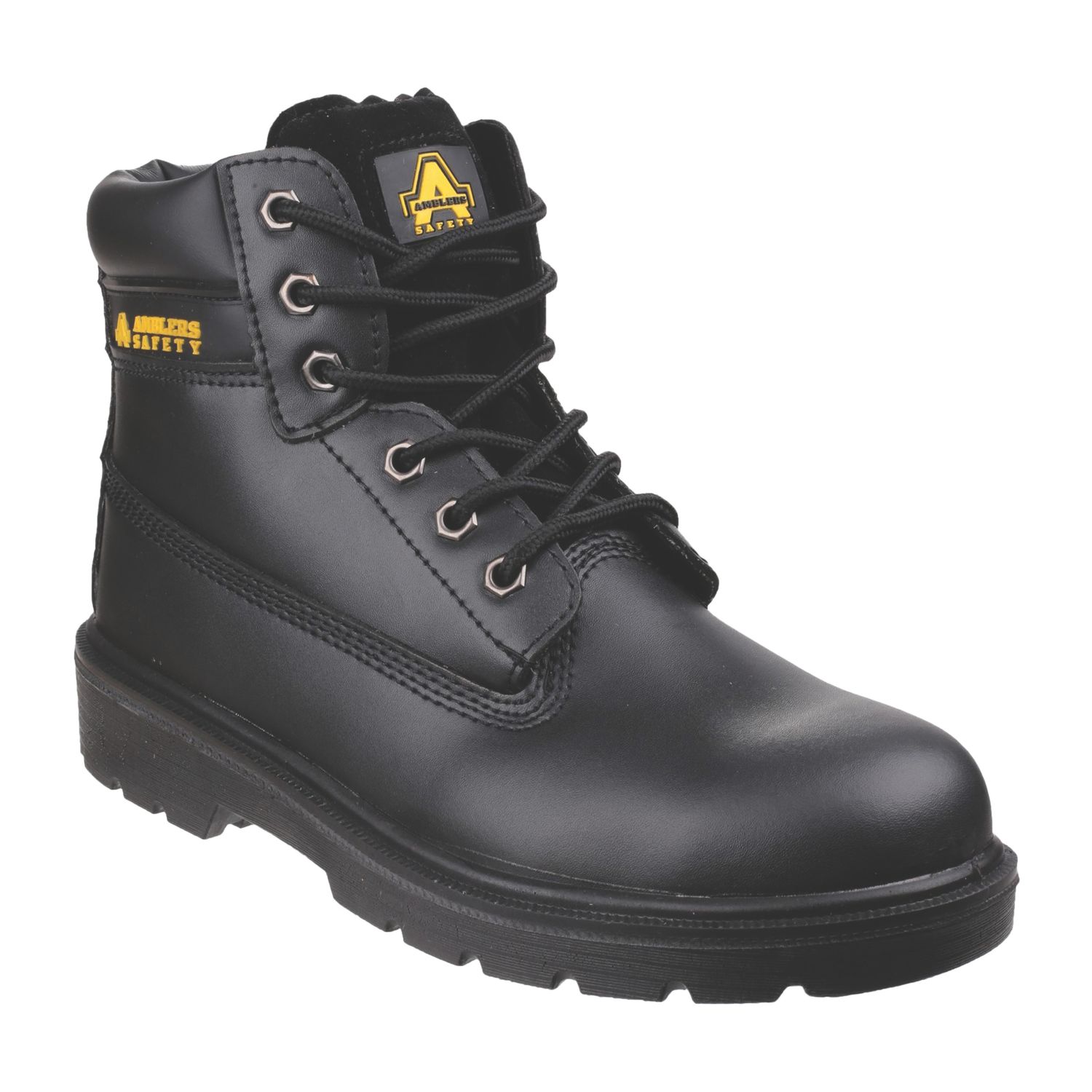 Amblers FS112 Size 3 Black Steel Toe Cap Safety Boots (147XK)