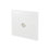 Schneider Electric Ultimate Slimline 1-Gang Coaxial TV Socket White