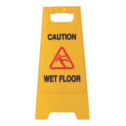 Essentials Caution Wet Floor A-Frame Safety Sign 600mm x 290mm