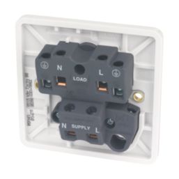 Hager Sollysta WMDP84FO 20A 1-Gang 2P+E Control Switch & Flex Outlet White