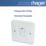 Hager Sollysta WMDP84FO 20A 1-Gang 2P+E Control Switch & Flex Outlet White