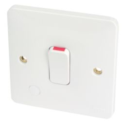 Hager Sollysta WMDP84FO 20A 1-Gang 2P+E Control Switch & Flex Outlet White