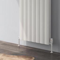 Reina Loco Double 1800mm x 280mm 3072BTU White Vertical Designer Radiator