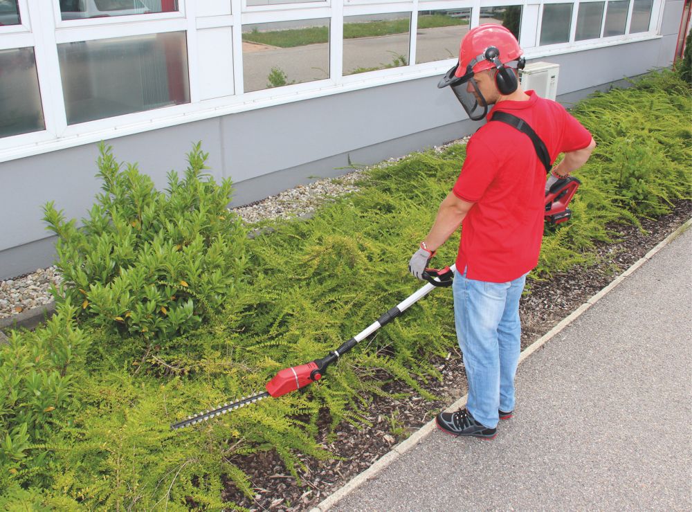 Einhell telescopic clearance hedge trimmer cordless