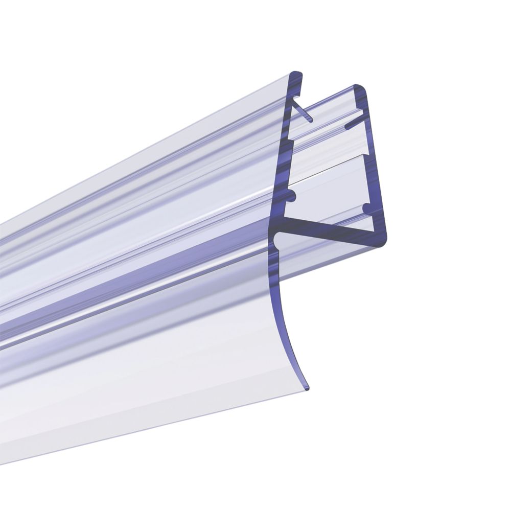 Aqualux Shower Enclosure Blade Seal for Pivot Doors Clear 6mm x 2000mm