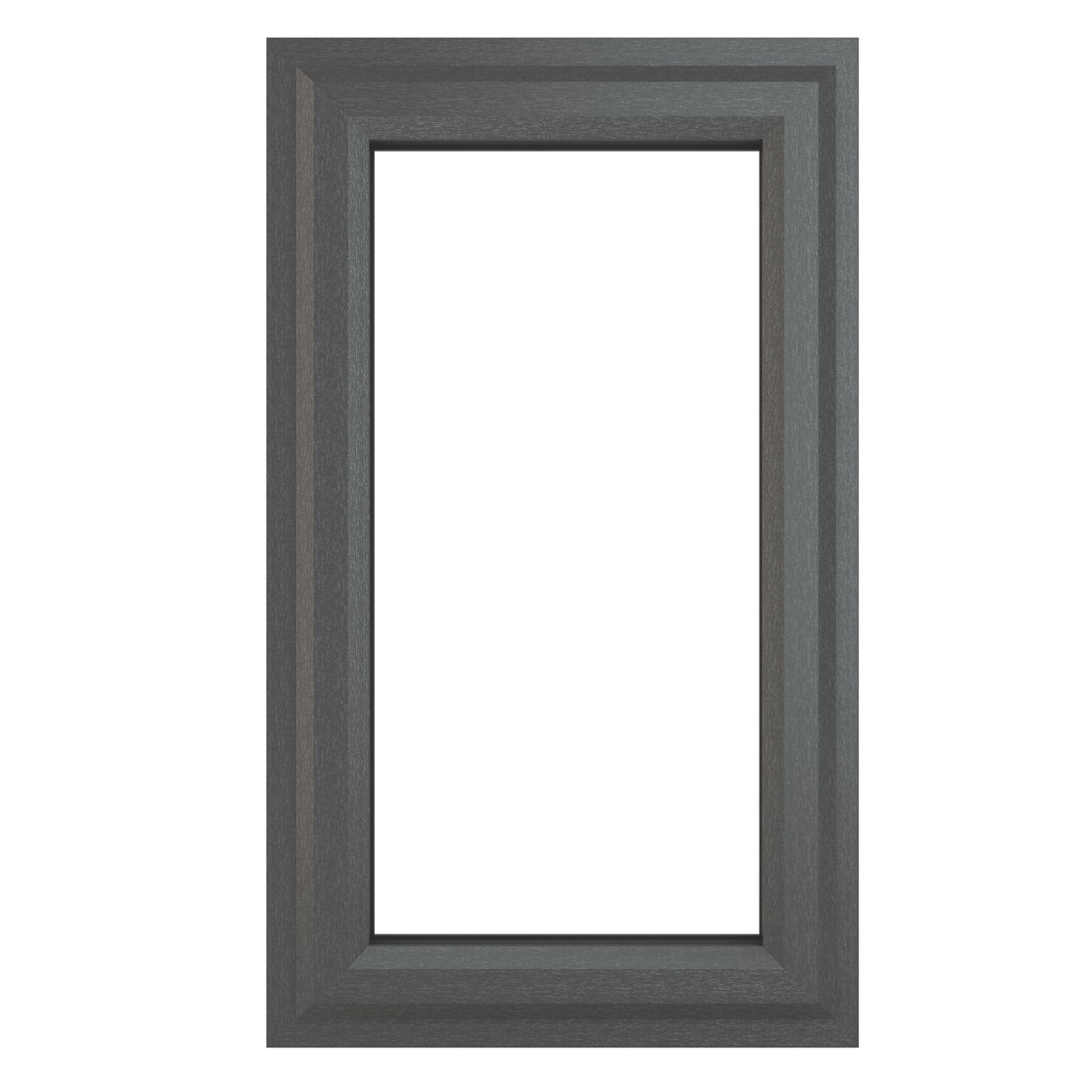 Crystal Right-Hand Opening Clear Triple-Glazed Casement Anthracite on White uPVC Window 610mm x 1190mm (148JN)