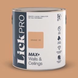 LickPro Max+ 2.5Ltr Orange 03 Matt Emulsion  Paint