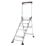 Little Giant Aluminium 4 Step 890mm Folding Step Stool With Platform