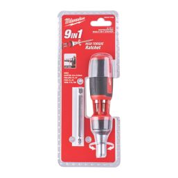 Milwaukee 9-in-1 Ratchet Multi-Bit Screwdriver