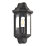 LAP  Outdoor Half Lantern Wall Light Satin Black