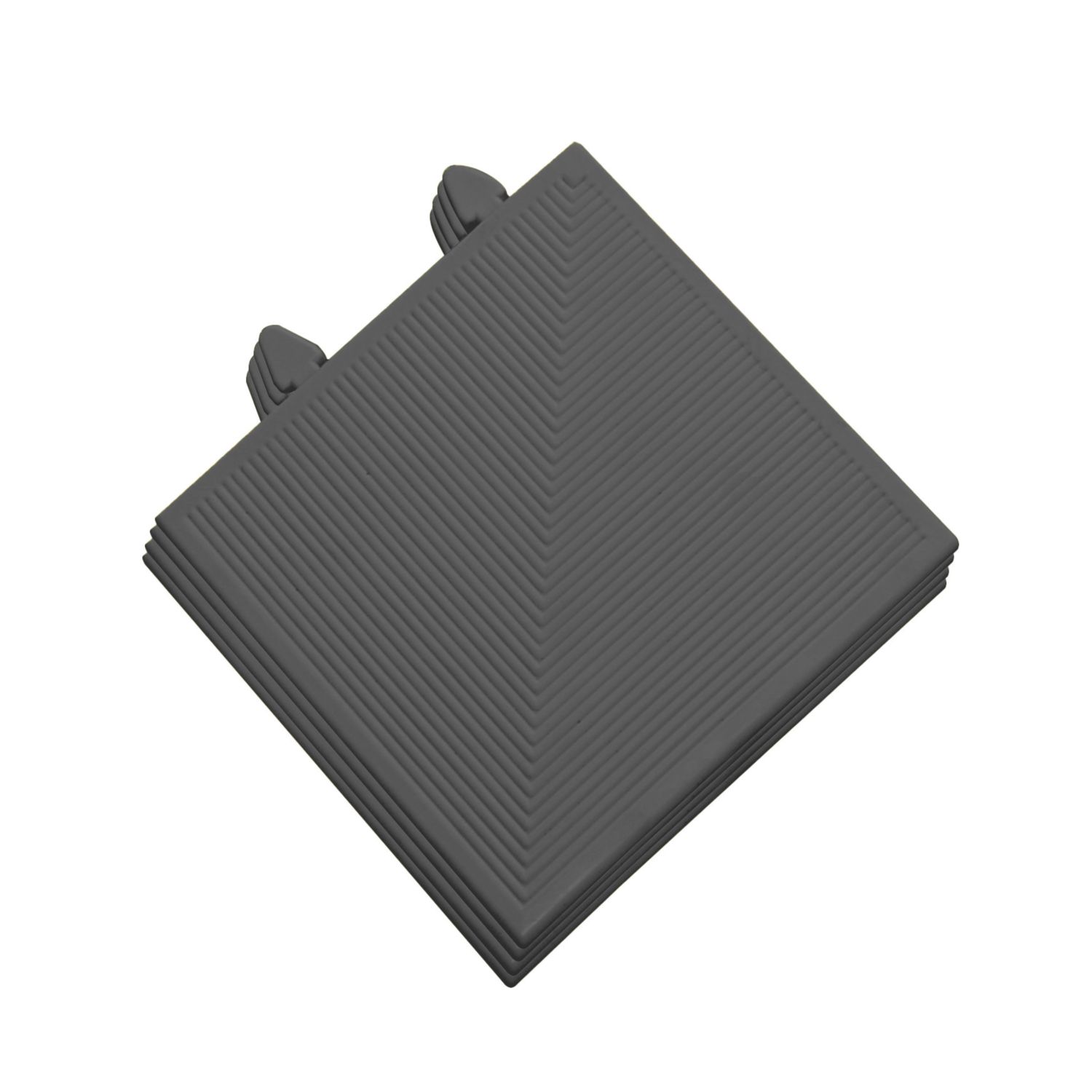 COBA Tough Deck Non-Slip Interlocking Decking Corner Edge Black 180mm x 180mm 4 Pack (148PT)