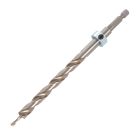 Trend  Hex Shank Double-Flute Pilot Wood Short - Pocket Hole Drill 9.5mm x 160mm