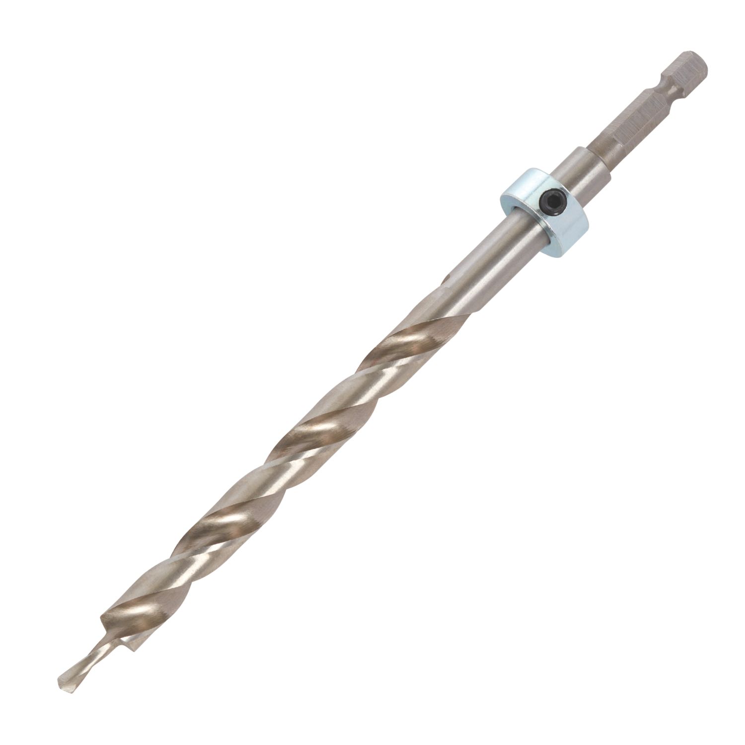 Trend Hex Shank Double-Flute Pilot Wood Short - Pocket Hole Drill 9.5mm x 160mm (148PX)
