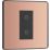 British General Evolve 1-Gang 2-Way LED Single Secondary Trailing Edge Touch Dimmer Switch  Copper with Black Inserts