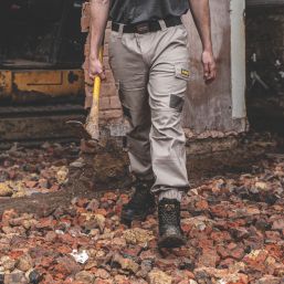 DEWALT Turlock Work Trousers Stone 34" W 31" L