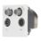 Contactum Media Modular Coaxial TV / FM & Twin Satellite Socket White