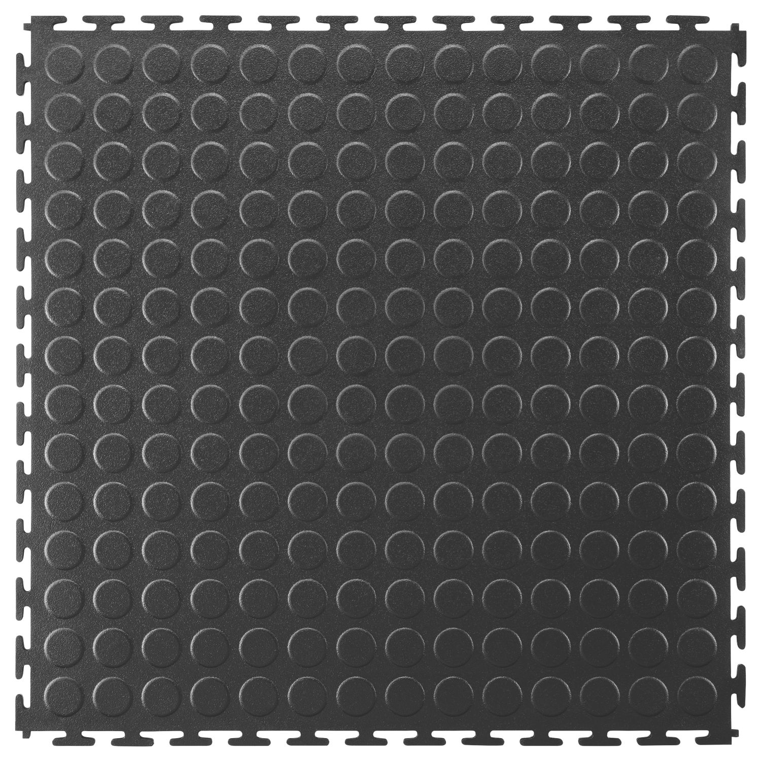 Ecotile E500/7 Interlocking Floor Tiles Black 7mm 4 Pack (148RV)
