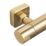 Highlife Bathrooms  Square Shower Brackets Brushed Brass