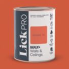 LickPro Max+ 1Ltr Orange 01  Matt Emulsion  Paint