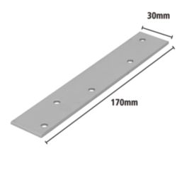 Magnodur Mending Plates Silver 170mm x 30mm x 2mm 10 Pack