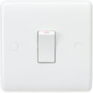 Knightsbridge Curved Edge 20A 1-Gang DP Control Switch White