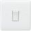 Knightsbridge Curved Edge 20A 1-Gang DP Control Switch White
