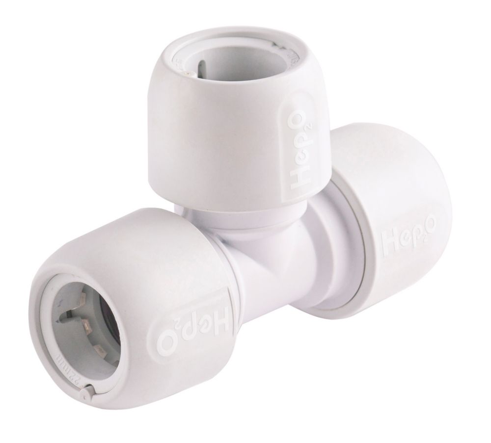 Hep2O  Plastic Push-Fit Equal Tee 22mm