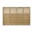 Forest Kyoto  Slatted Top Fence Panels Natural Timber 6' x 4' Pack of 6
