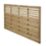 Forest Kyoto  Slatted Top Fence Panels Natural Timber 6' x 4' Pack of 6