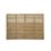 Forest Kyoto  Slatted Top Fence Panels Natural Timber 6' x 4' Pack of 6