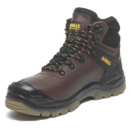 DEWALT Newark Size 9  Brown Waterproof Steel Toe Cap Safety Boots