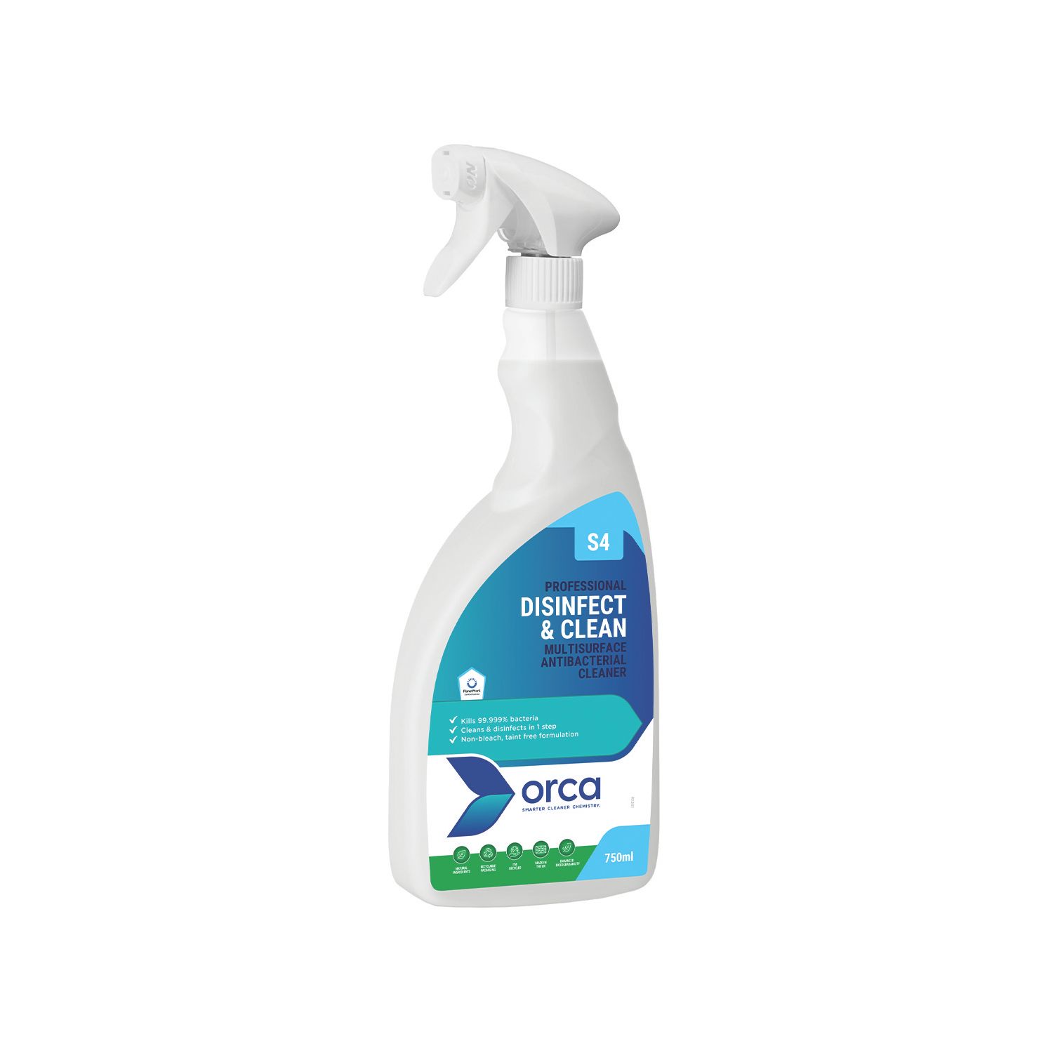 Orca S4 Disinfect & Clean Spray 0.75Ltr (149CH)