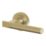 Cooke & Lewis Wembrit Lever on Rose Door Handles Pair Brushed Brass