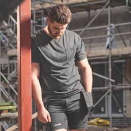 Scruffs Eco Worker Pocket Short Sleeve T-Shirt Charcoal 3X Large 53-56" Chest