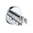 Bristan Contemporary Round Wall Outlet with Handset Holder Chrome-Plated 75mm